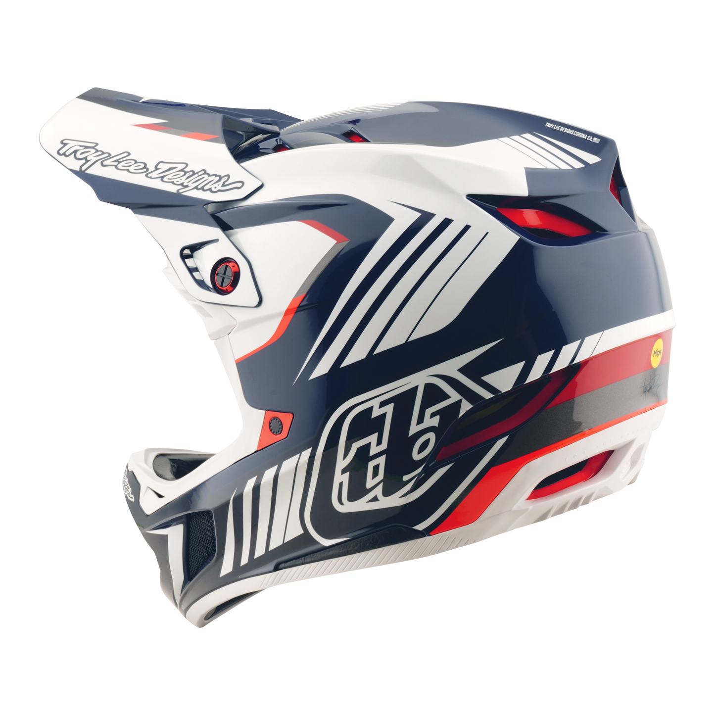 D4 AS POLYACRYLITE HELMET QUALIFER BLUE / WHITE