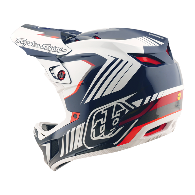 D4 AS POLYACRYLITE HELMET QUALIFER BLUE / WHITE