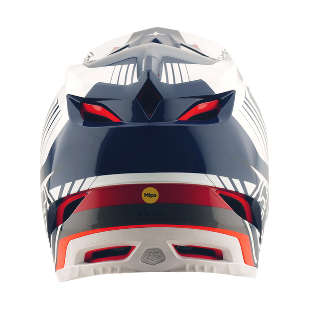 D4 AS POLYACRYLITE HELMET QUALIFER BLUE / WHITE