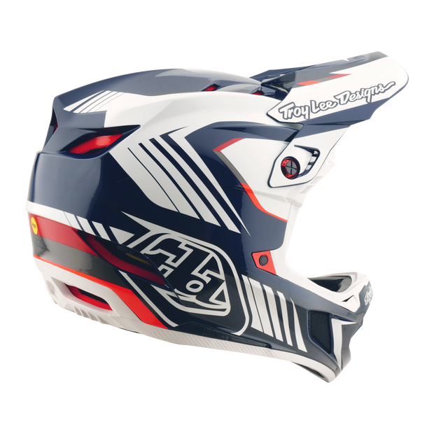 D4 AS POLYACRYLITE HELMET QUALIFER BLUE / WHITE