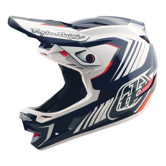D4 AS POLYACRYLITE HELMET QUALIFER BLUE / WHITE