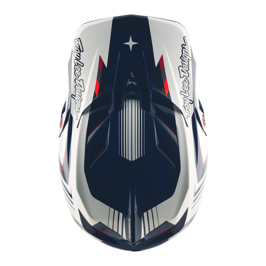 D4 AS POLYACRYLITE HELMET QUALIFER BLUE / WHITE