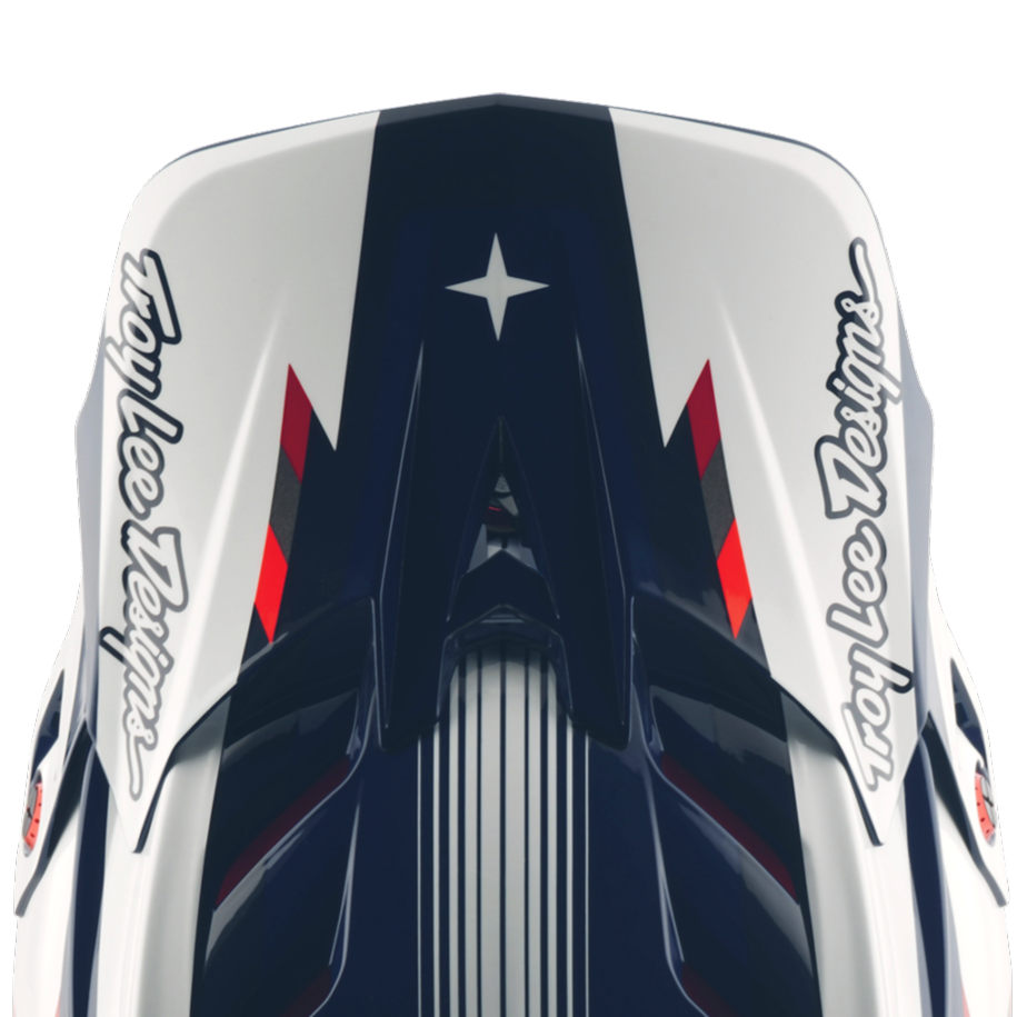 D4 VISOR  QUALIFER BLUE / WHITE