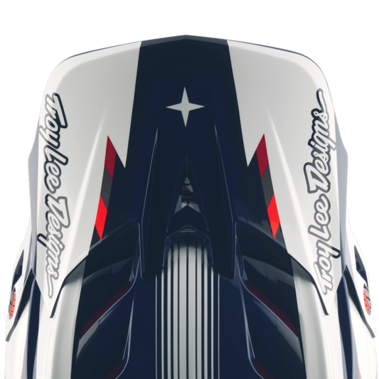 D4 VISOR  QUALIFER BLUE / WHITE