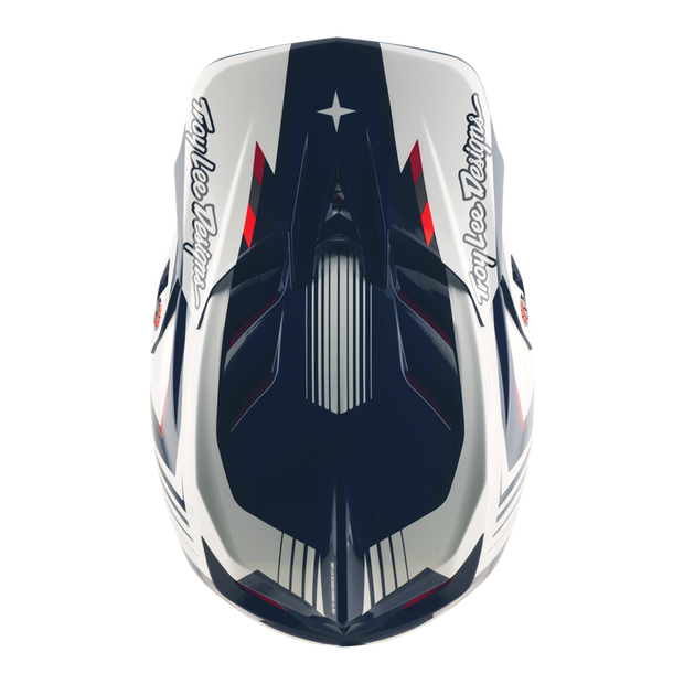 D4 AS POLYACRYLITE HELMET QUALIFER BLUE / WHITE