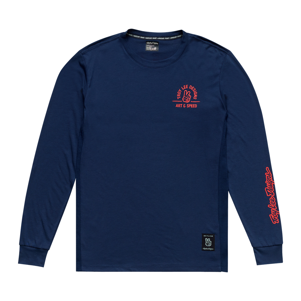 SKYLINE LONG SLEEVE RIDE TEE LOCALS MIDNIGHT