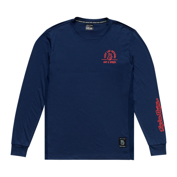 SKYLINE LONG SLEEVE RIDE TEE LOCALS MIDNIGHT