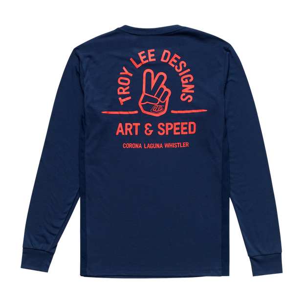 SKYLINE LONG SLEEVE RIDE TEE LOCALS MIDNIGHT