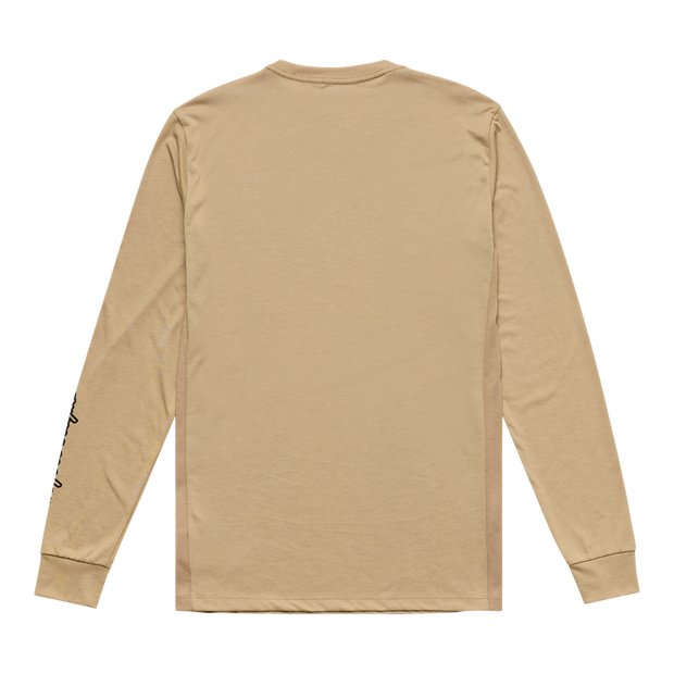 SKYLINE LONG SLEEVE RIDE TEE SCRUBBED TIMBER