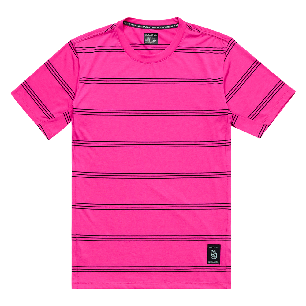 SKYLINE SHORT SLEEVE RIDE TEE WASHED OUT PARTY PINK