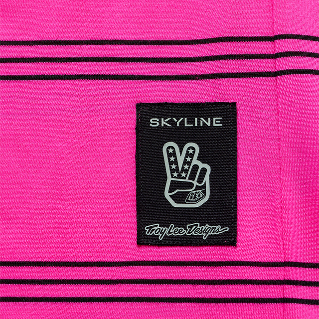 SKYLINE SHORT SLEEVE RIDE TEE WASHED OUT PARTY PINK
