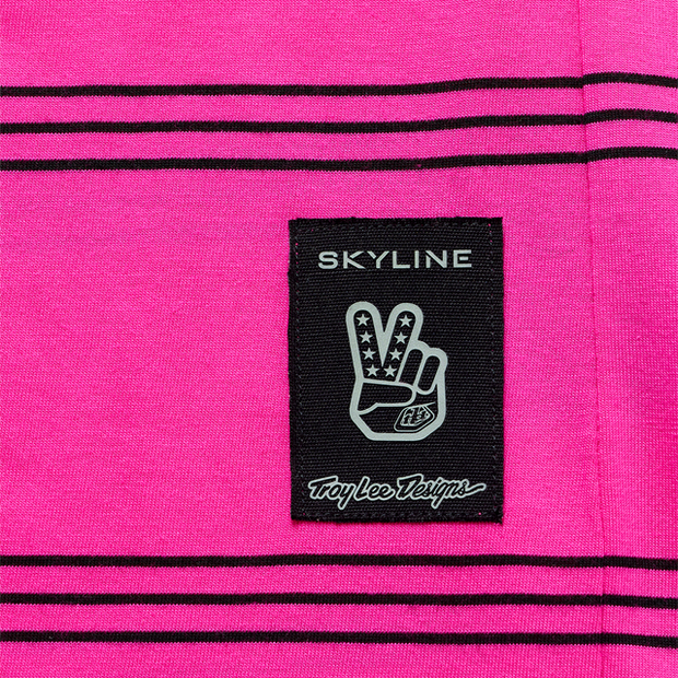 SKYLINE SHORT SLEEVE RIDE TEE WASHED OUT PARTY PINK
