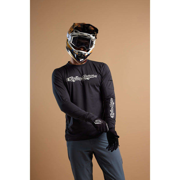 RUCKUS LONG SLEEVE RIDE TEE BURN OUT CARBON