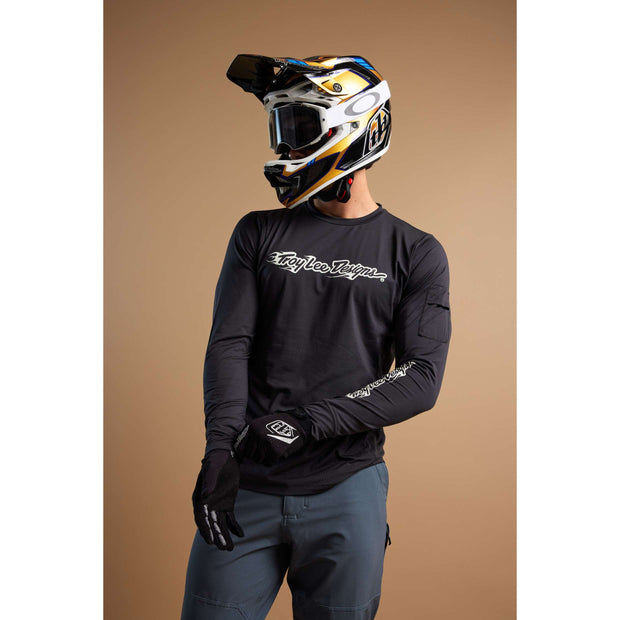 RUCKUS LONG SLEEVE RIDE TEE BURN OUT CARBON