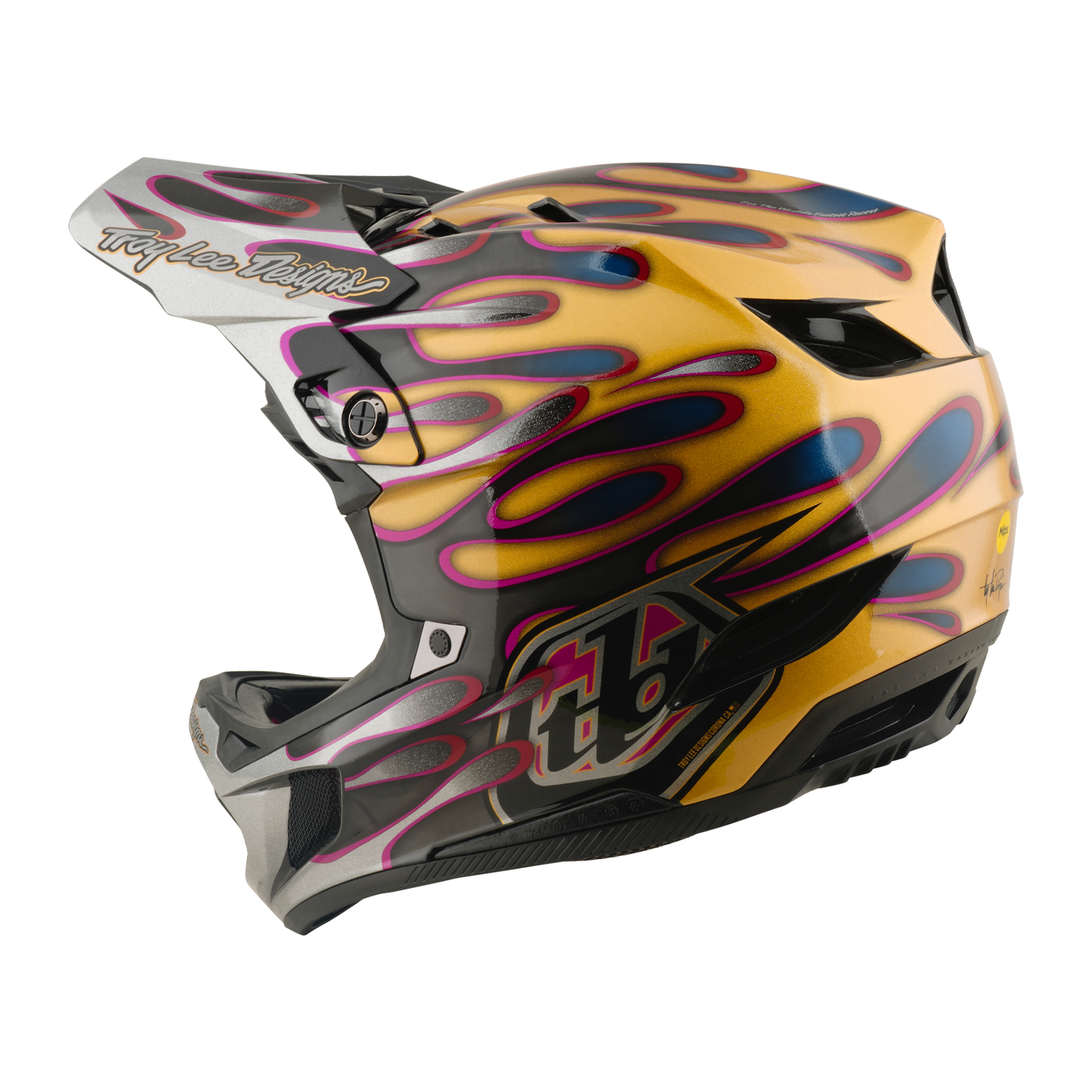 D4 AS CARBON HELMET OVERSPRAY GOLD / BLACK