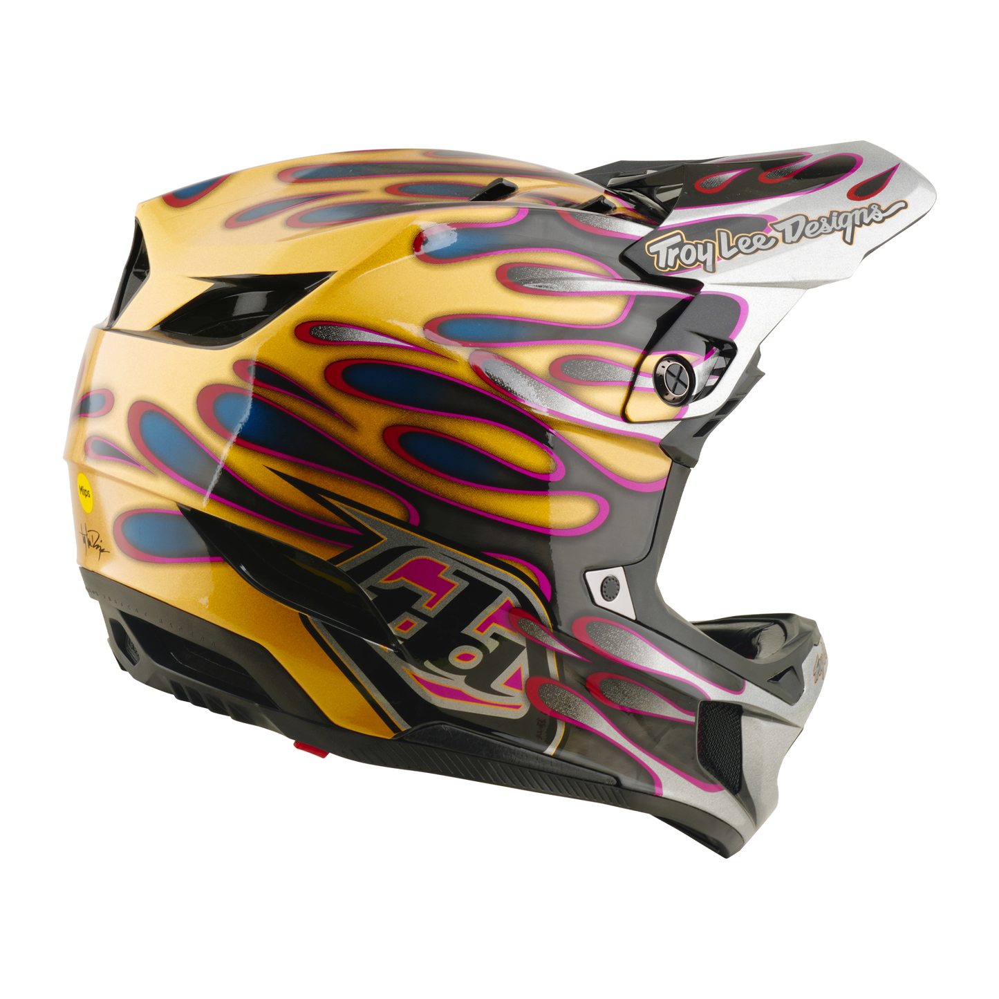 D4 AS CARBON HELMET OVERSPRAY GOLD / BLACK