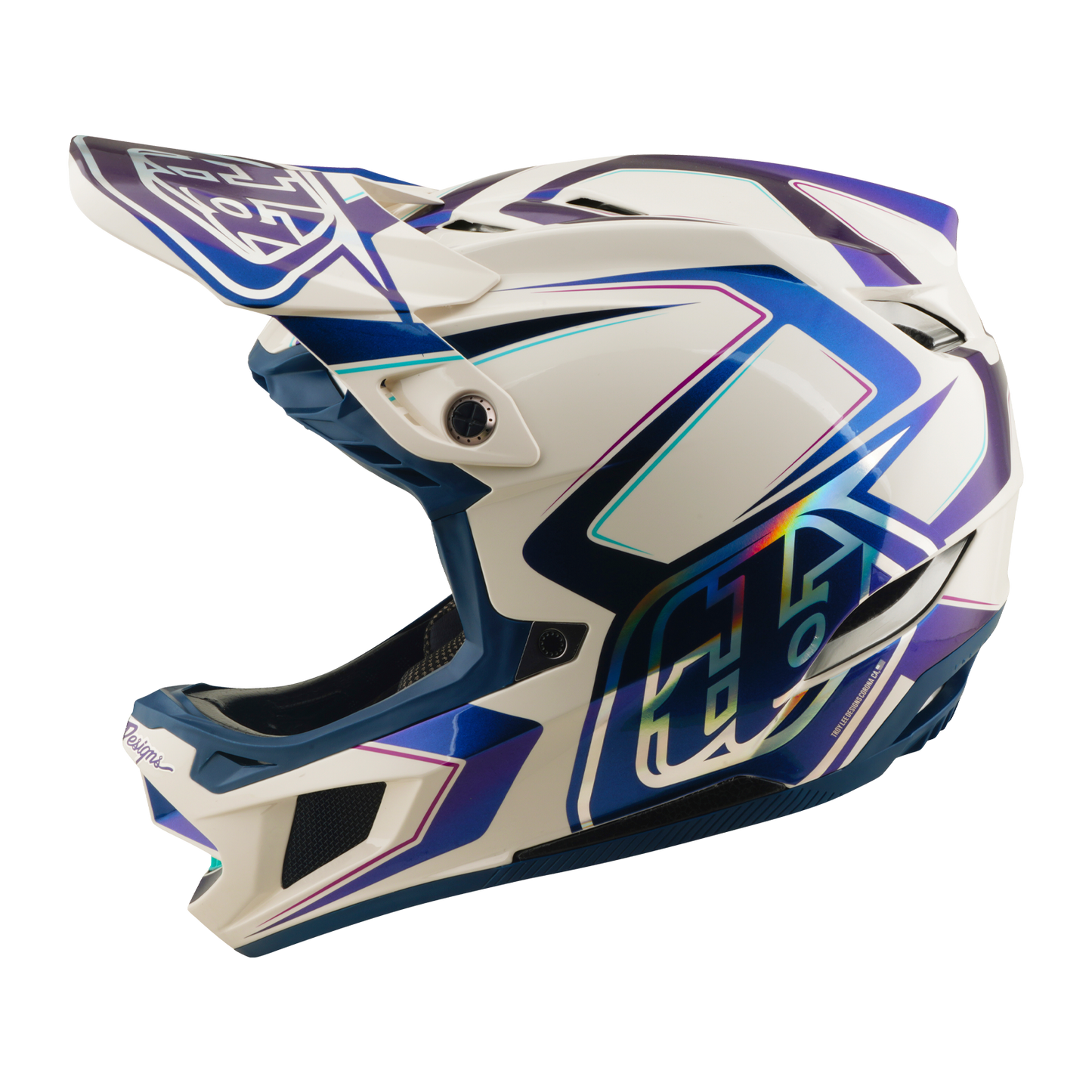 D4 AS COMPOSITE HELMET FLARED WHITE / INDIGO