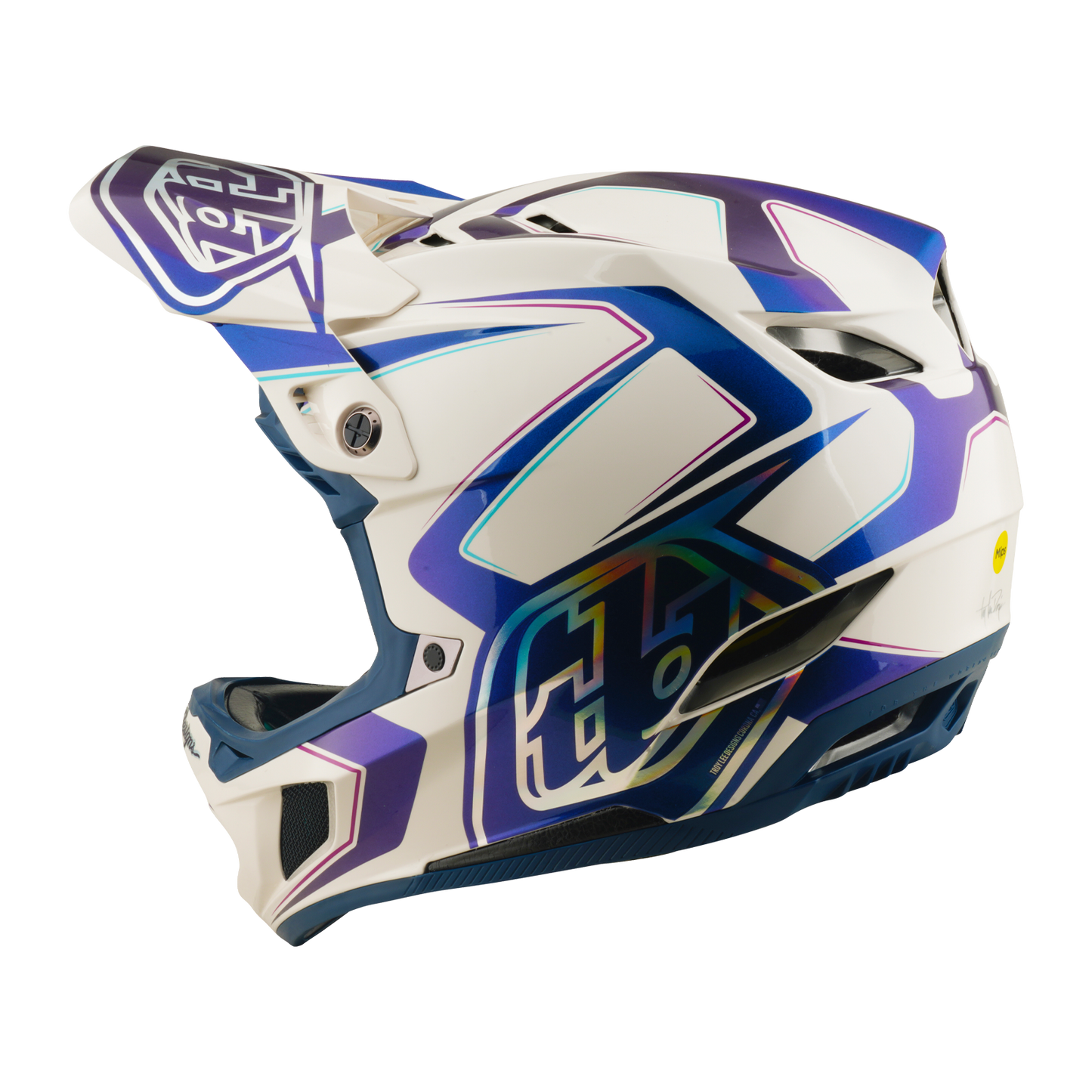 D4 AS COMPOSITE HELMET FLARED WHITE / INDIGO