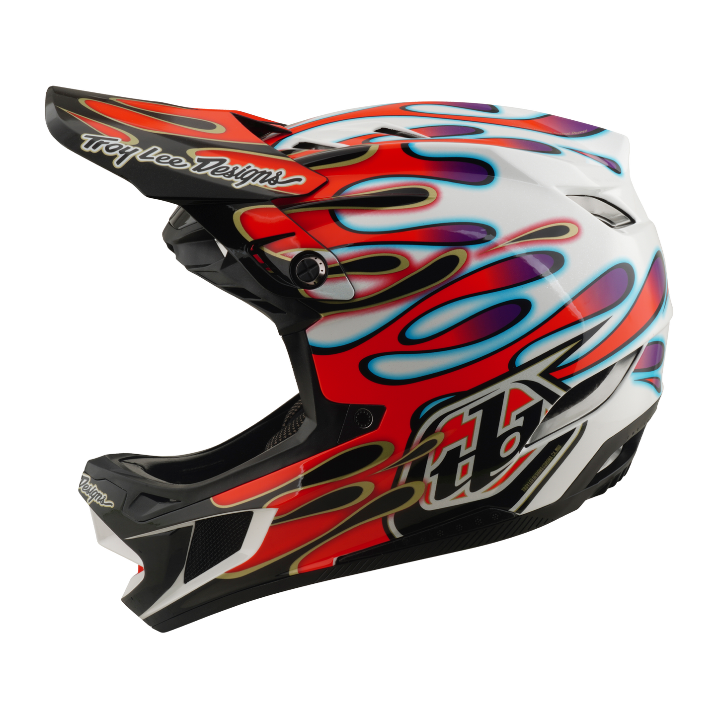 D4 AS COMPOSITE HELMET OVERSPRAY WHITE / RED