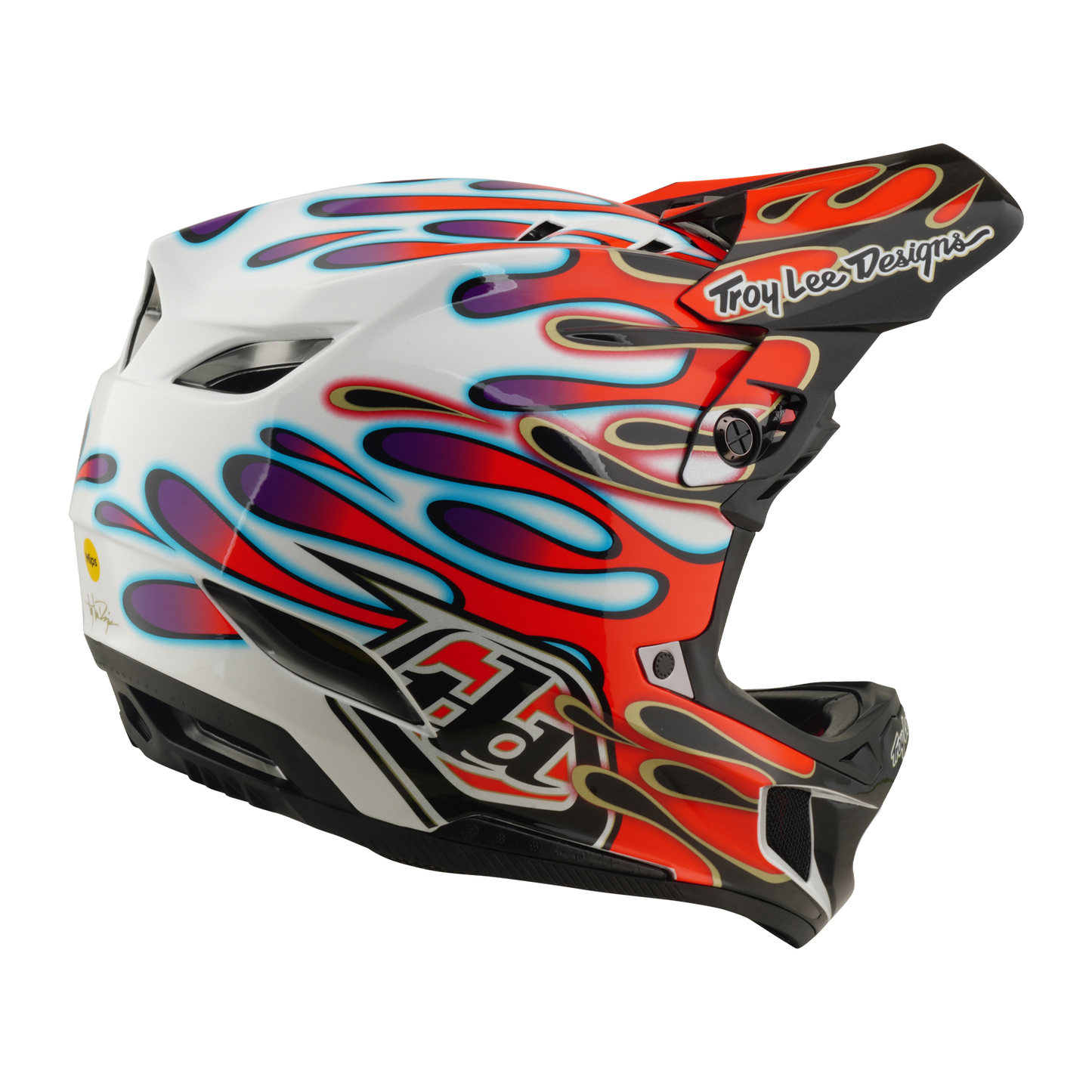 D4 AS COMPOSITE HELMET OVERSPRAY WHITE / RED