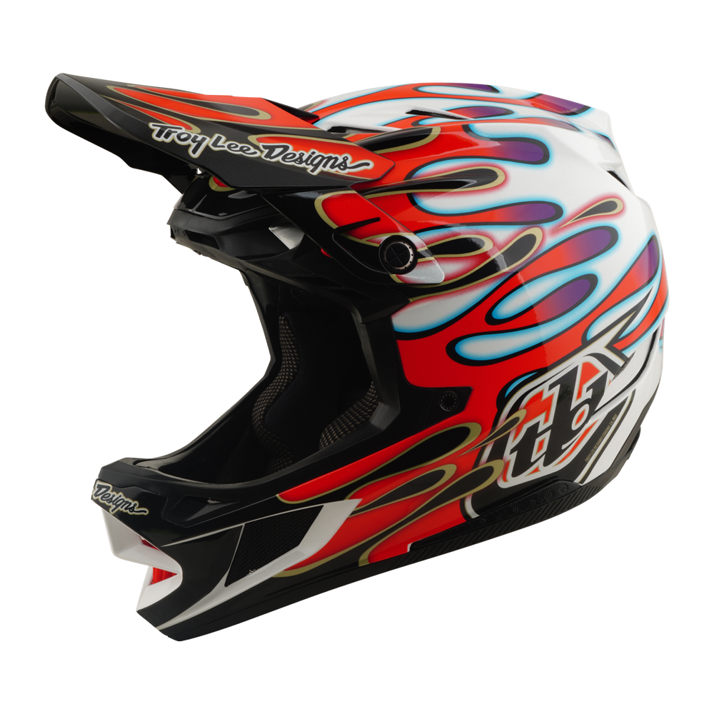 D4 AS COMPOSITE HELMET OVERSPRAY WHITE / RED