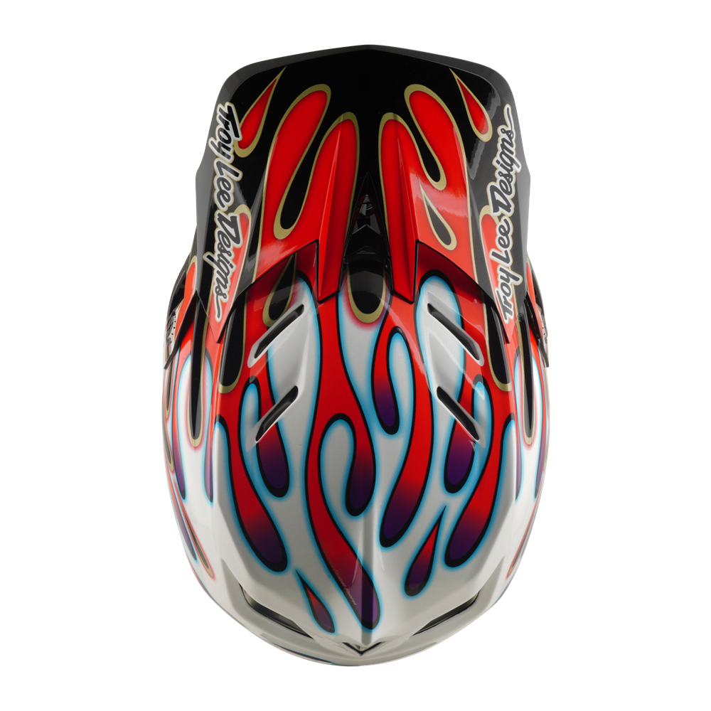 D4 AS COMPOSITE HELMET OVERSPRAY WHITE / RED