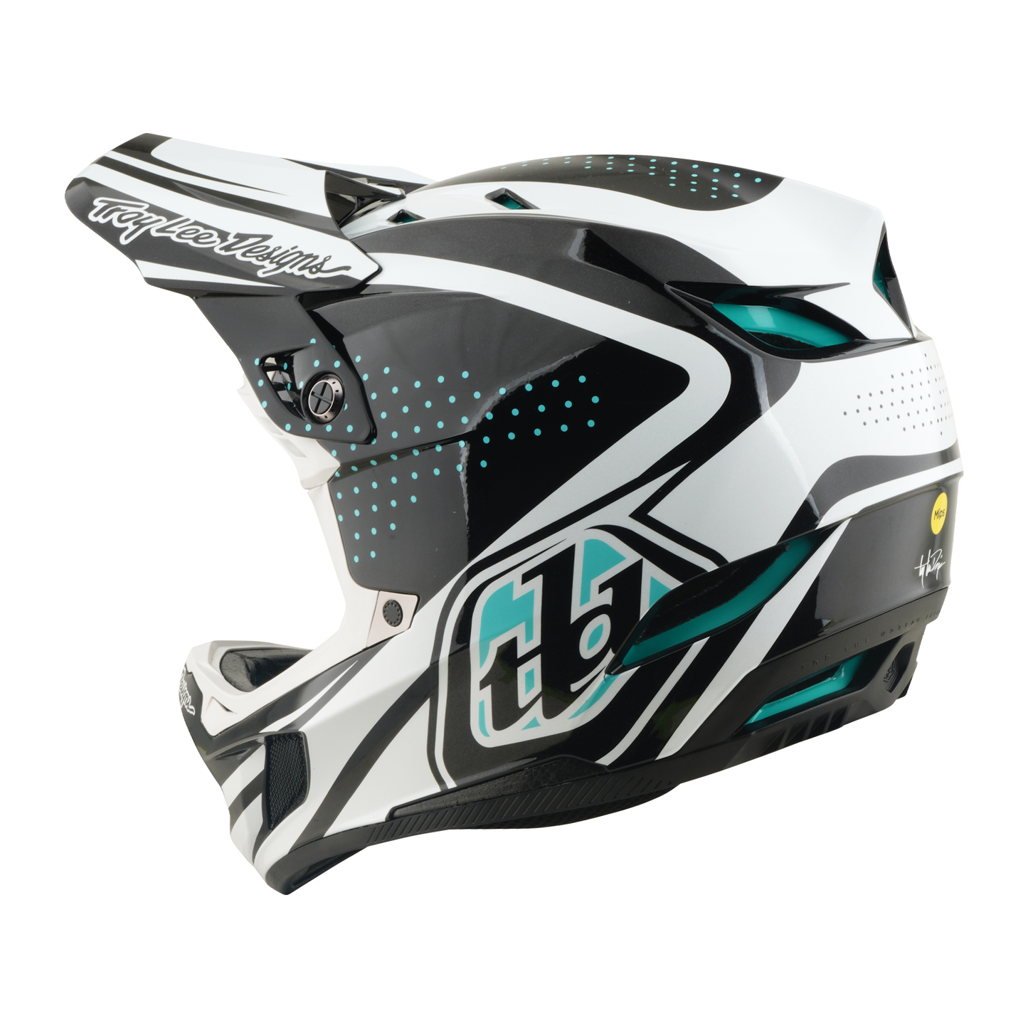 D4 AS POLYACRYLITE HELMET THE LINE CHARCOAL / WHITE