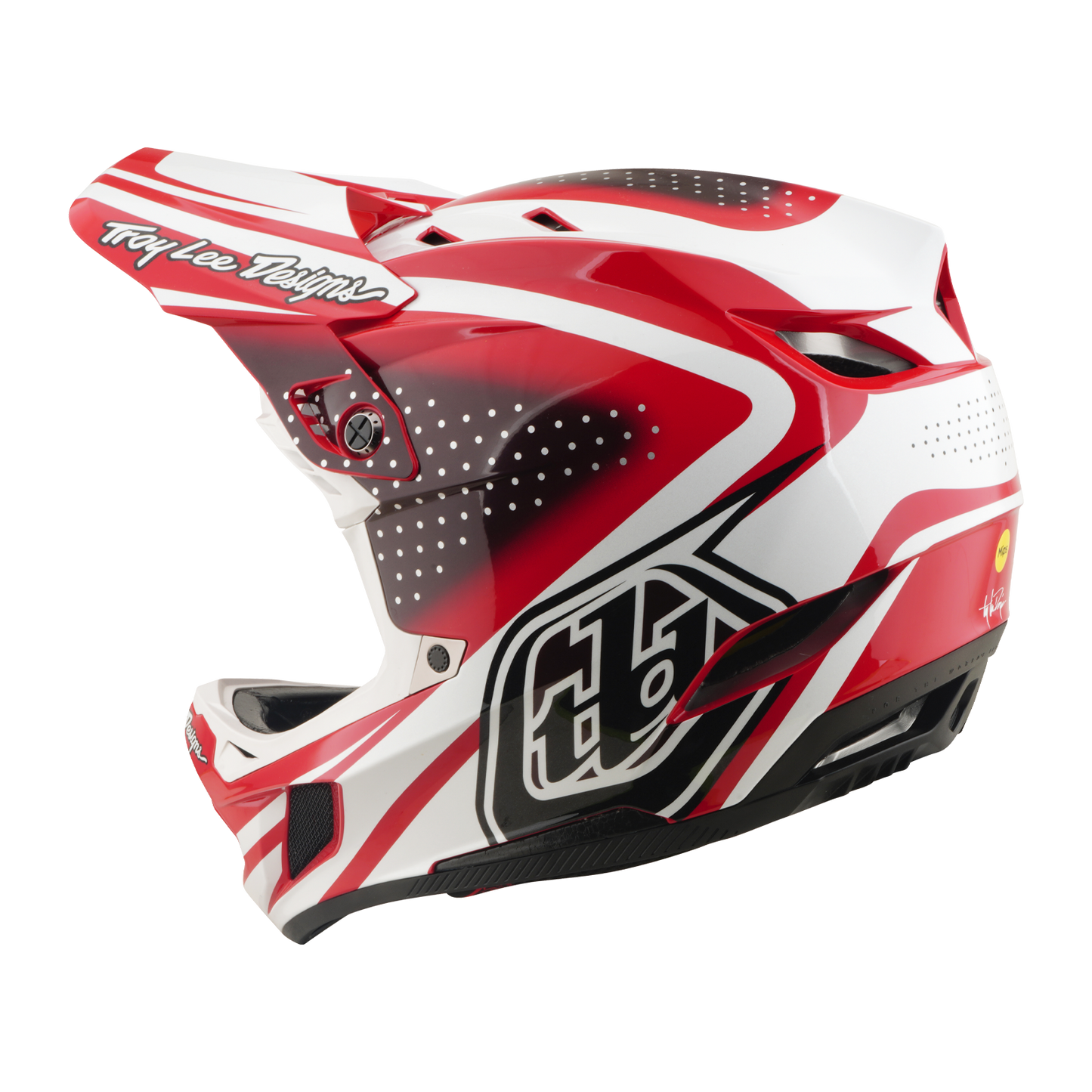 D4 AS POLYACRYLITE HELMET THE LINE FIRE / WHITE