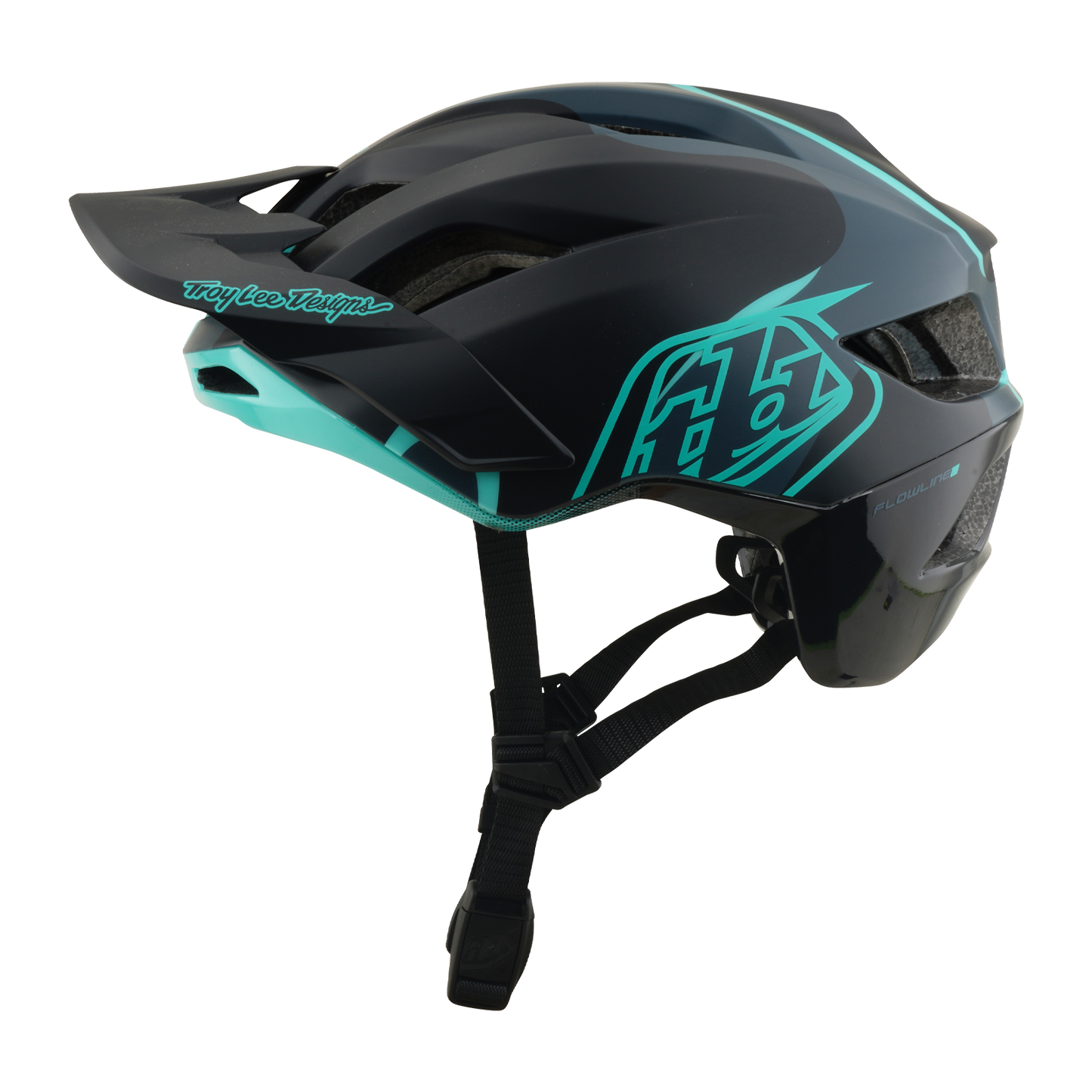 FLOWLINE SE AS  HELMET BADGE CARBON / REAL TEAL
