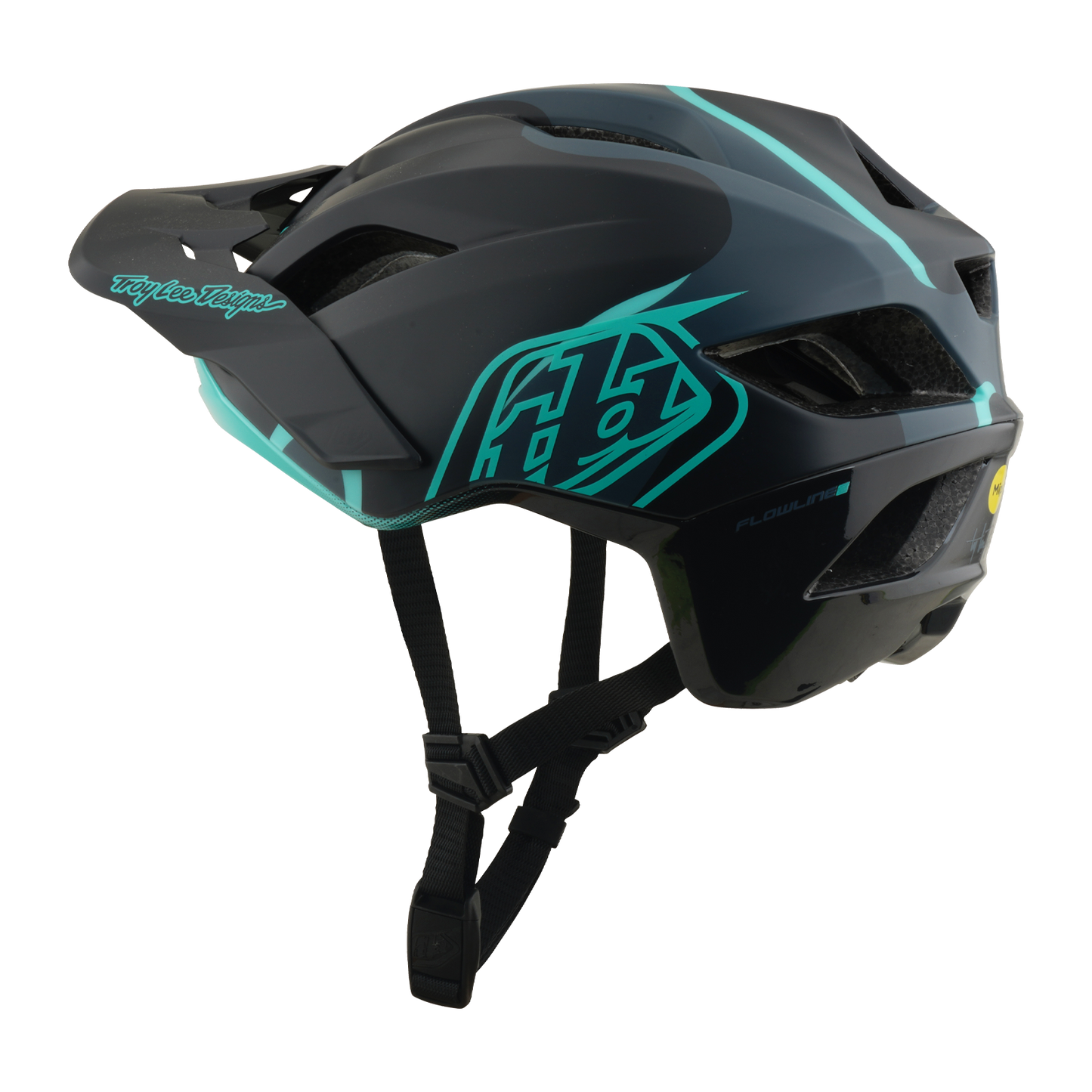 FLOWLINE SE AS  HELMET BADGE CARBON / REAL TEAL