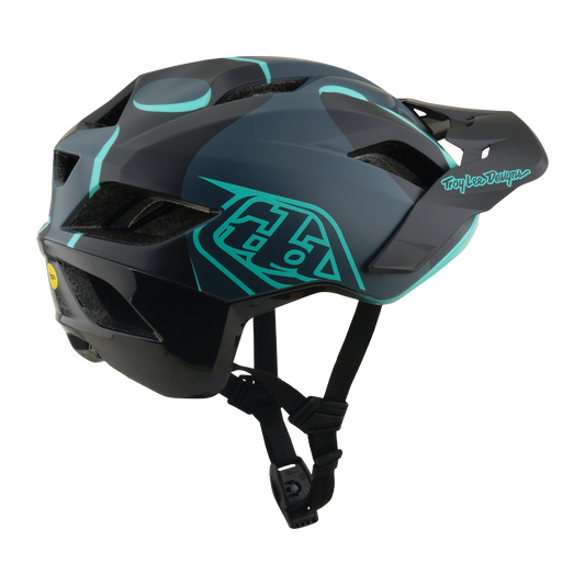 FLOWLINE SE AS  HELMET BADGE CARBON / REAL TEAL