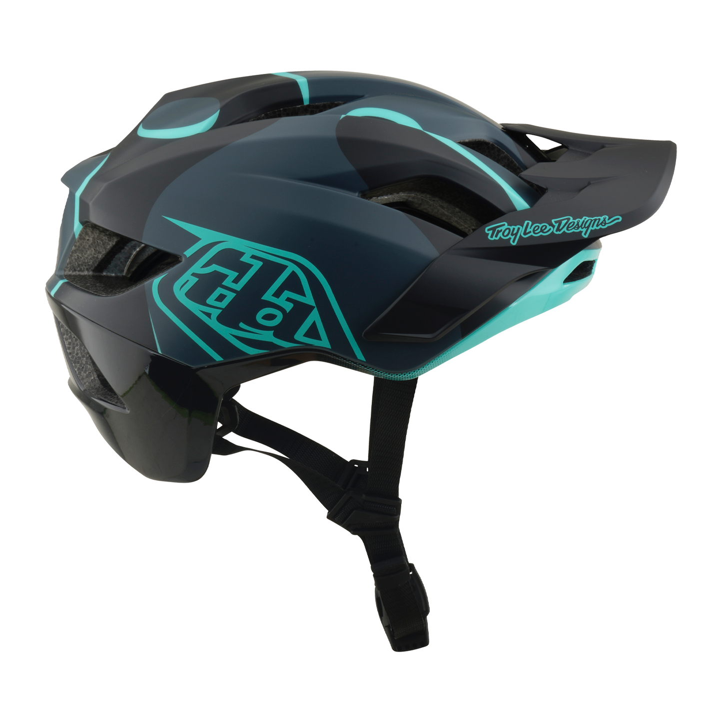 FLOWLINE SE AS  HELMET BADGE CARBON / REAL TEAL
