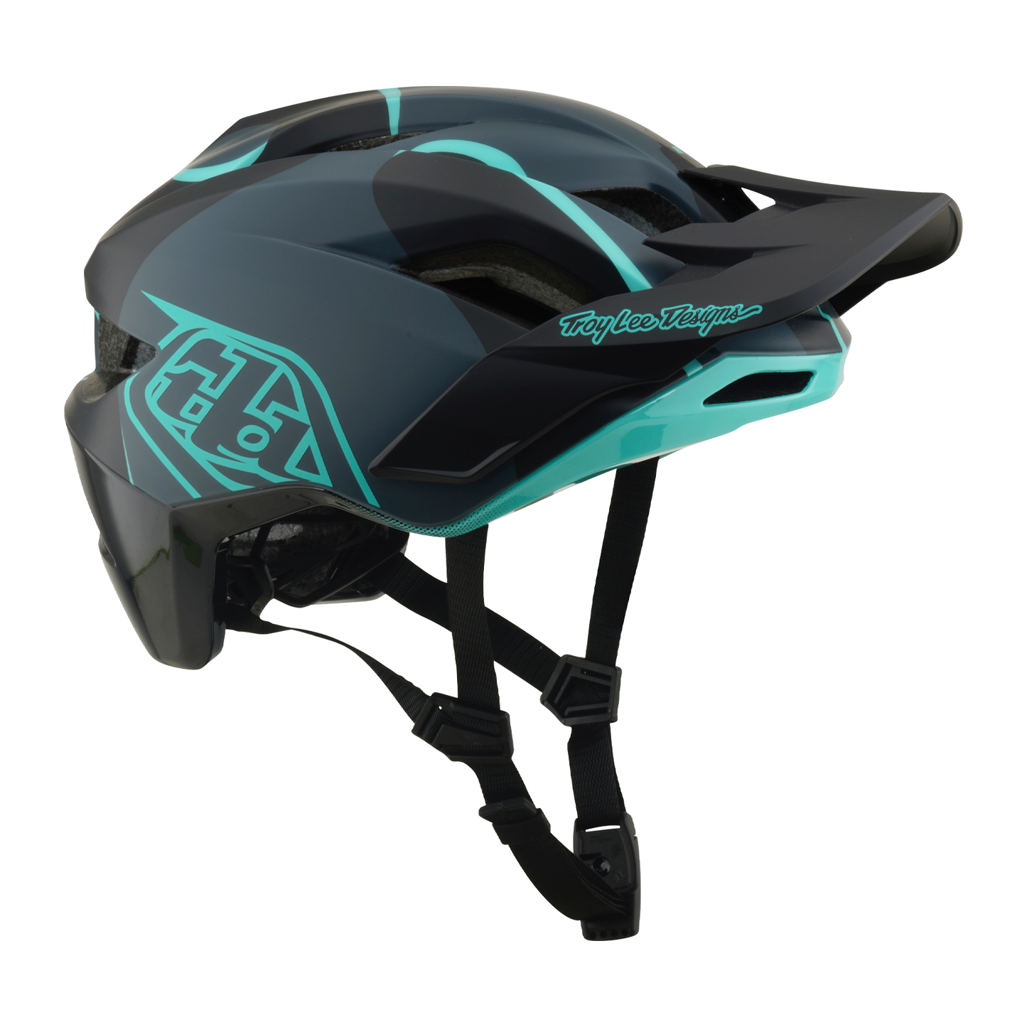 FLOWLINE SE AS  HELMET BADGE CARBON / REAL TEAL