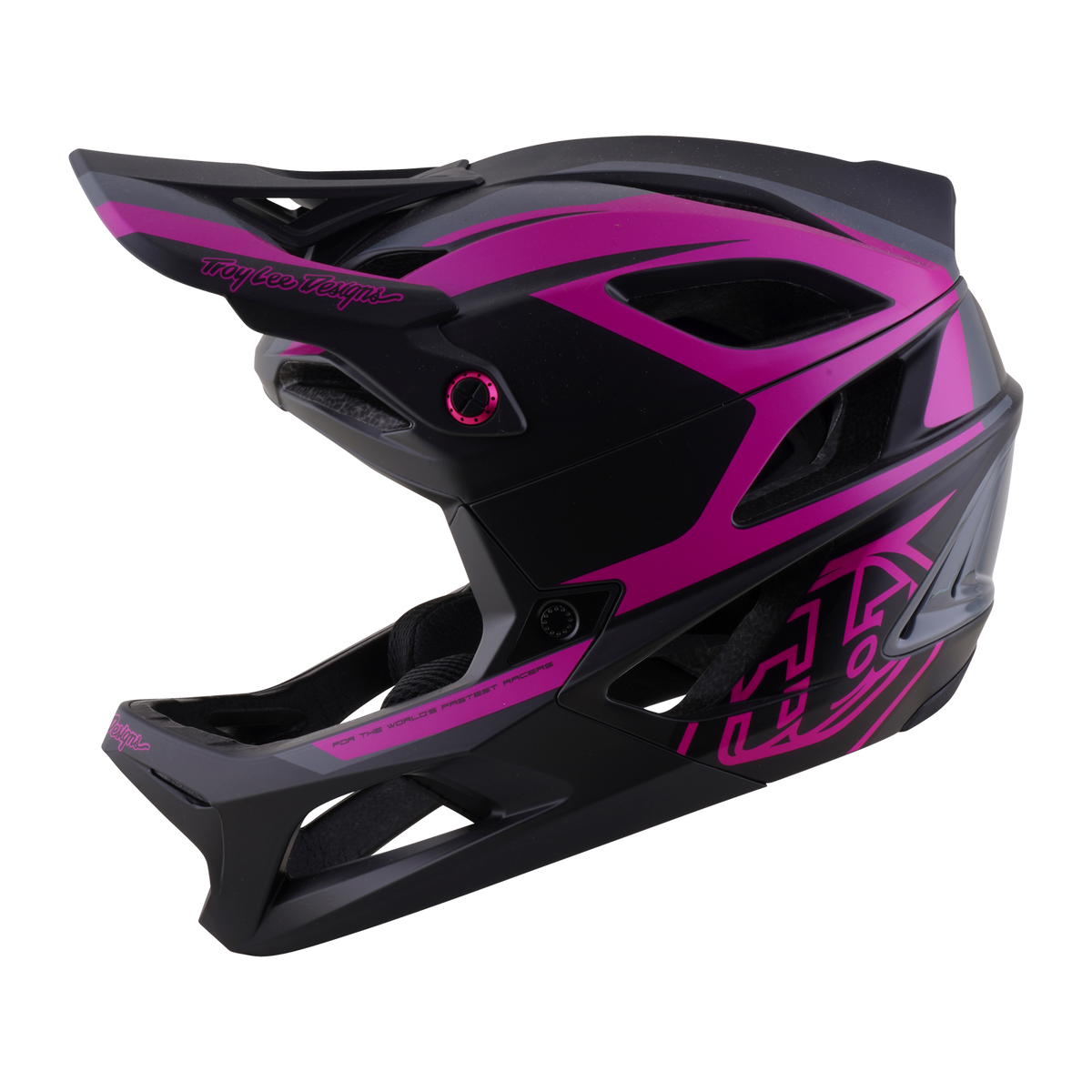 STAGE 2 AS HELMET HIGH VZ DARK GRAY / NEON FUCHSIA