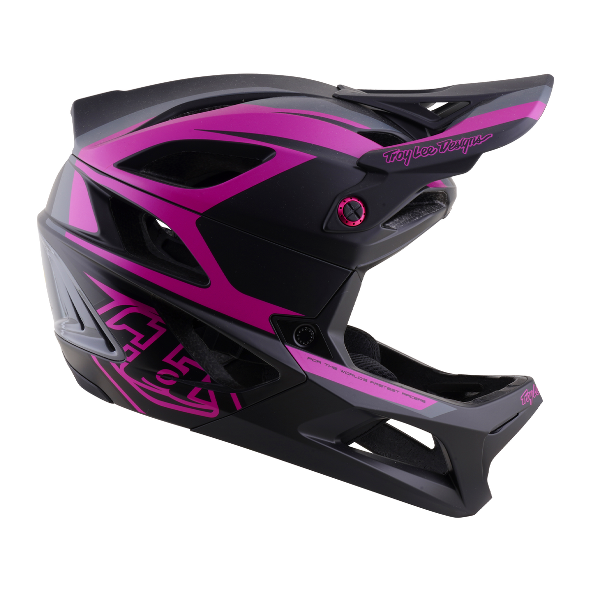 STAGE 2 AS HELMET HIGH VZ DARK GRAY / NEON FUCHSIA