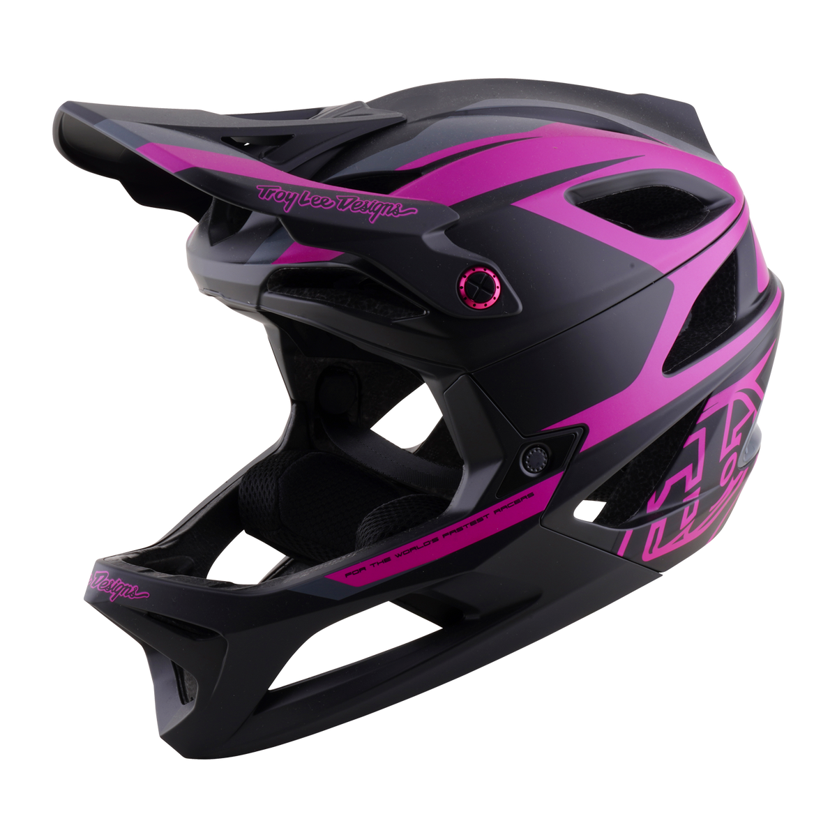 STAGE 2 AS HELMET HIGH VZ DARK GRAY / NEON FUCHSIA