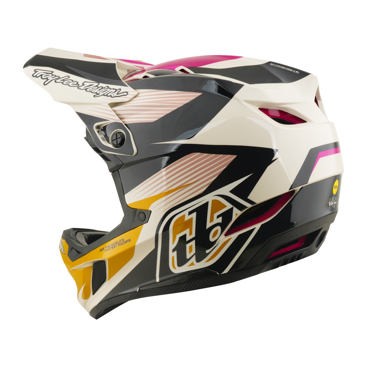 D4 AS POLYACRYLITE HELMET TURBO ACID / FUCHSIA
