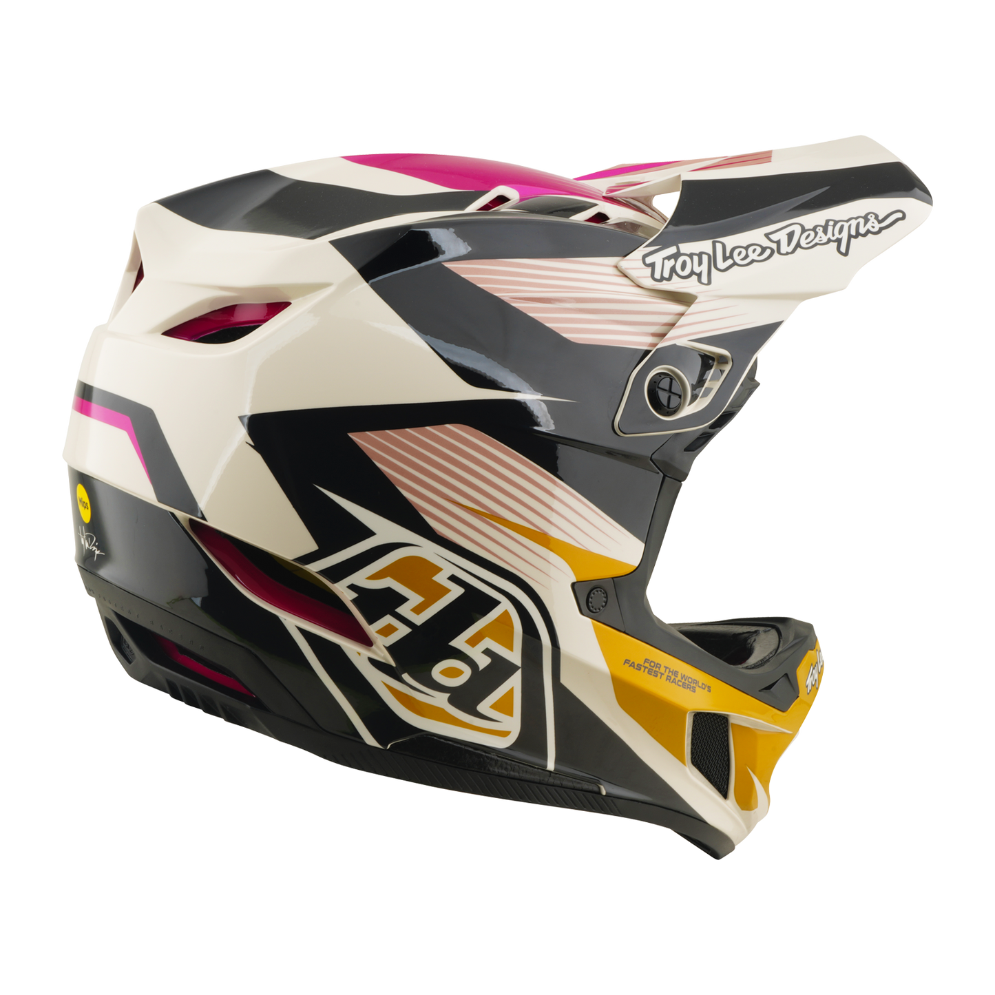 D4 AS POLYACRYLITE HELMET TURBO ACID / FUCHSIA