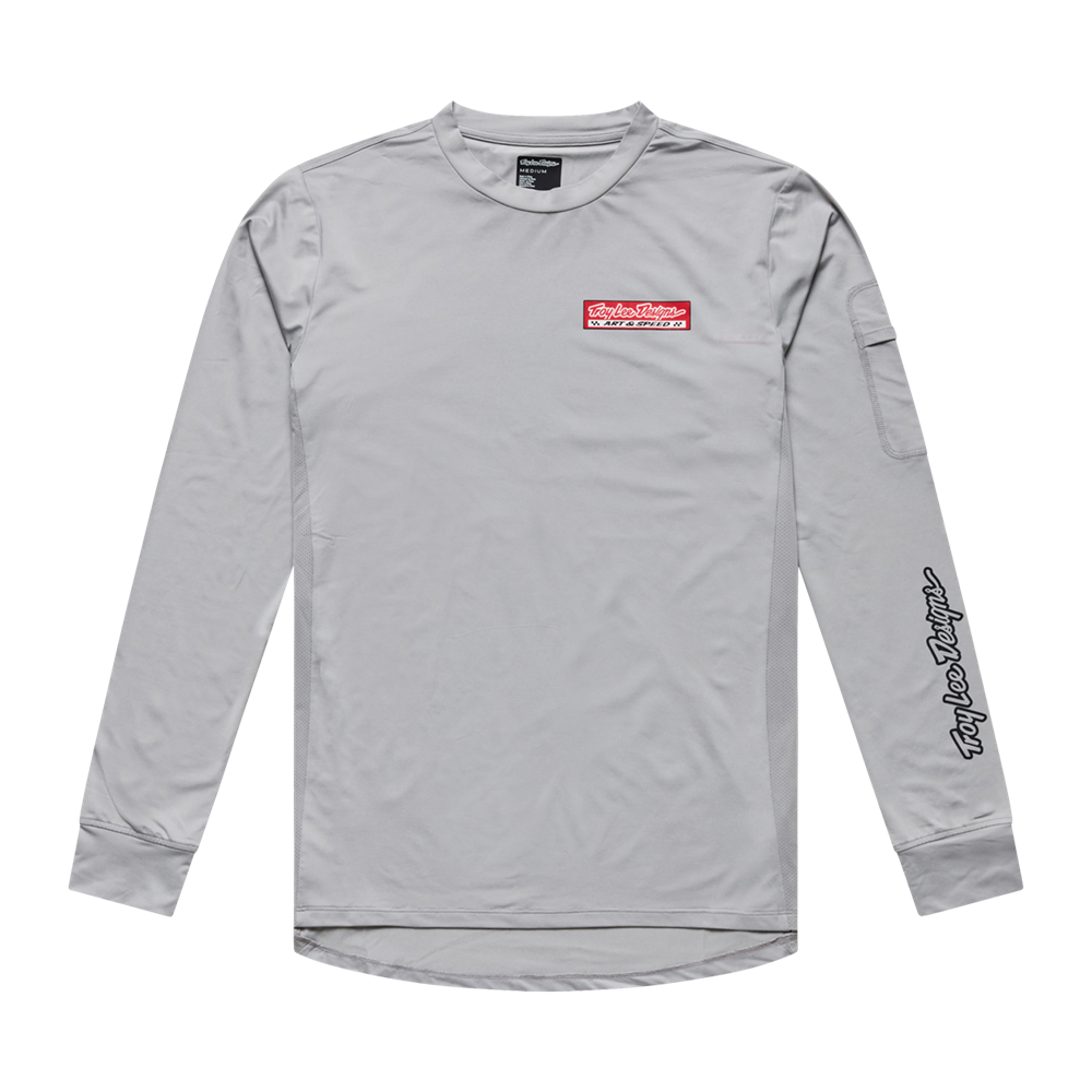 RUCKUS RIDE LONG SLEEVE TEE CUSTOM PAINT MID GRAY