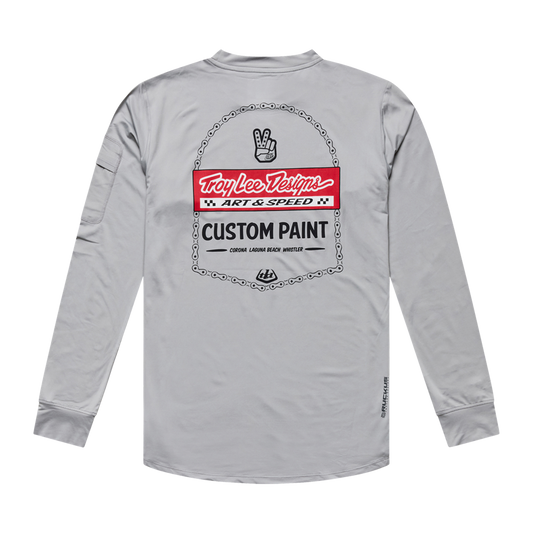 RUCKUS RIDE LONG SLEEVE TEE CUSTOM PAINT MID GRAY