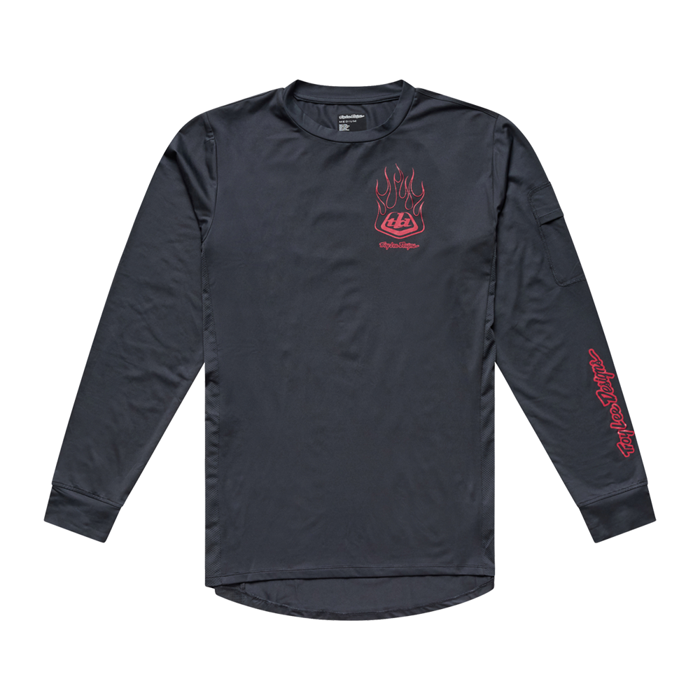 RUCKUS RIDE LONG SLEEVE TEE EMBER CARBON