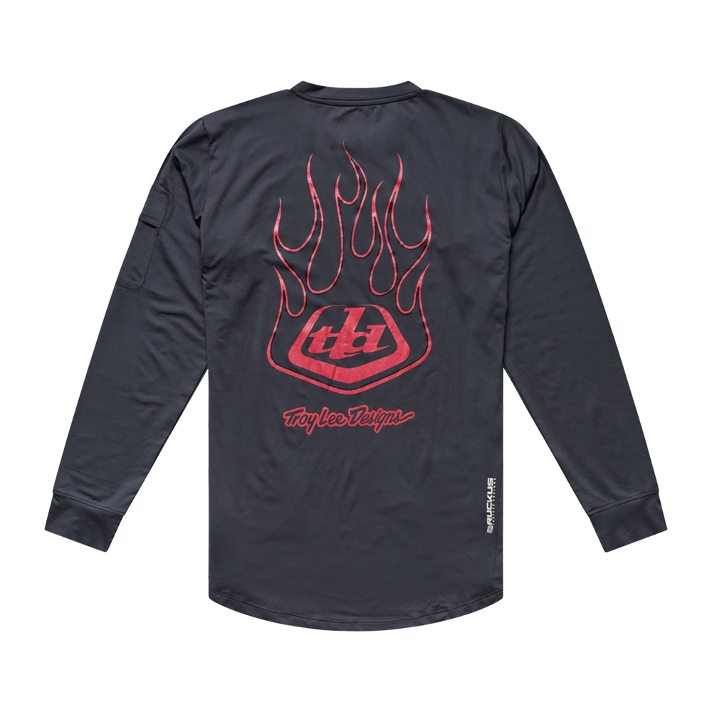 RUCKUS RIDE LONG SLEEVE TEE EMBER CARBON