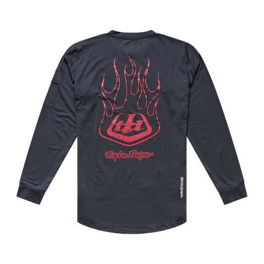 RUCKUS RIDE LONG SLEEVE TEE EMBER CARBON