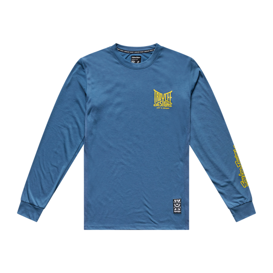 SKYLINE RIDE LONG SLEEVE TEE HANDLEBAR SLATE