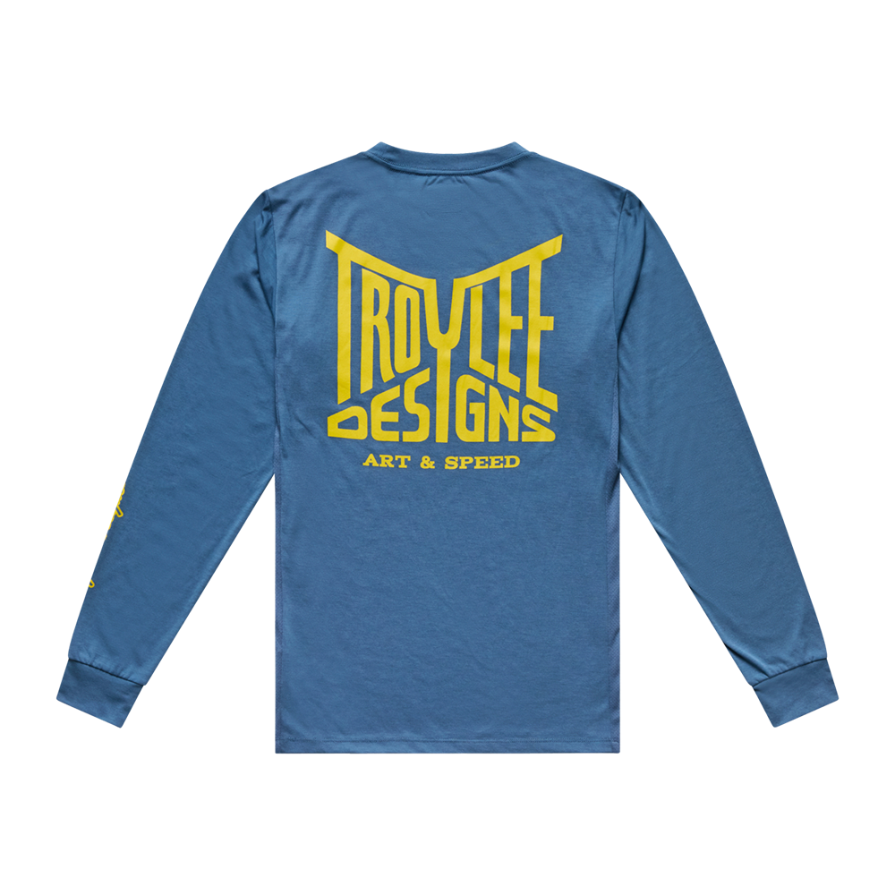 SKYLINE RIDE LONG SLEEVE TEE HANDLEBAR SLATE
