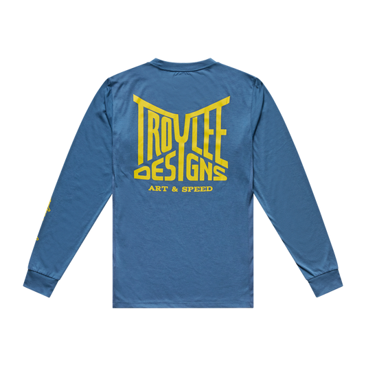 SKYLINE RIDE LONG SLEEVE TEE HANDLEBAR SLATE