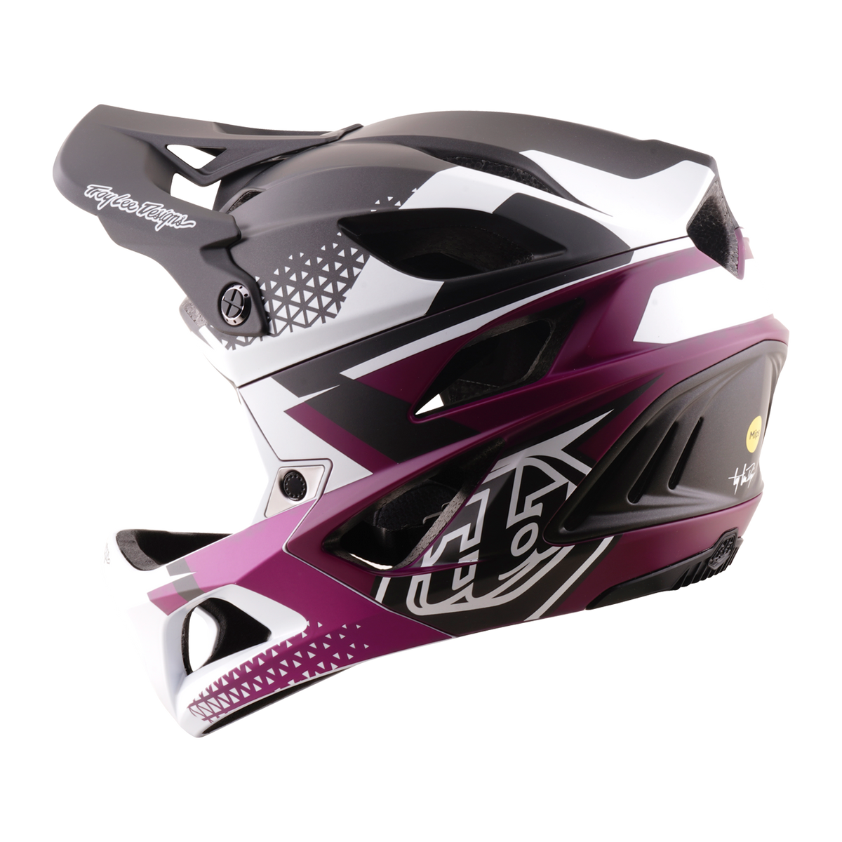 STAGE 2 AS HELMET AMPER WHITE / FUCHSIA