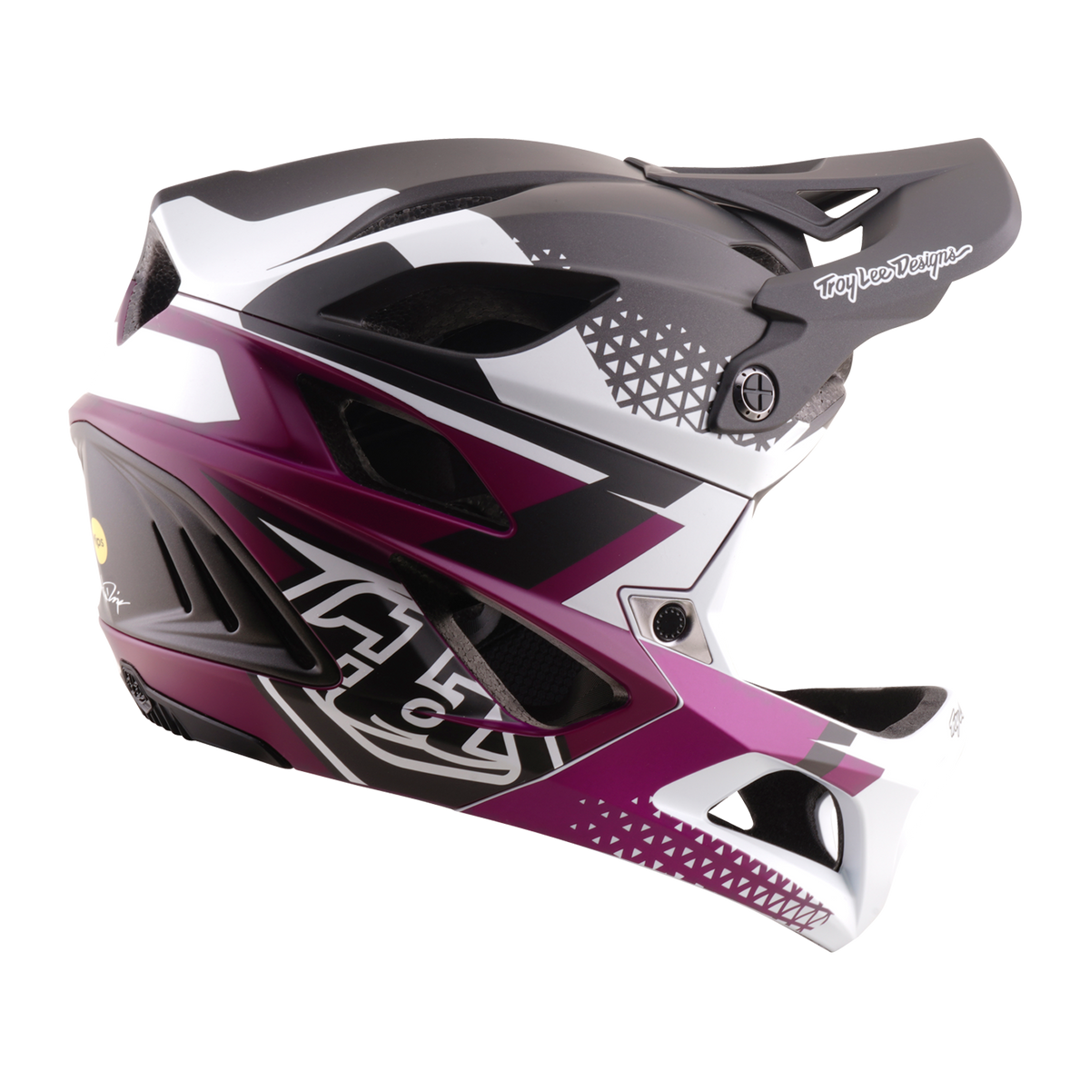 STAGE 2 AS HELMET AMPER WHITE / FUCHSIA