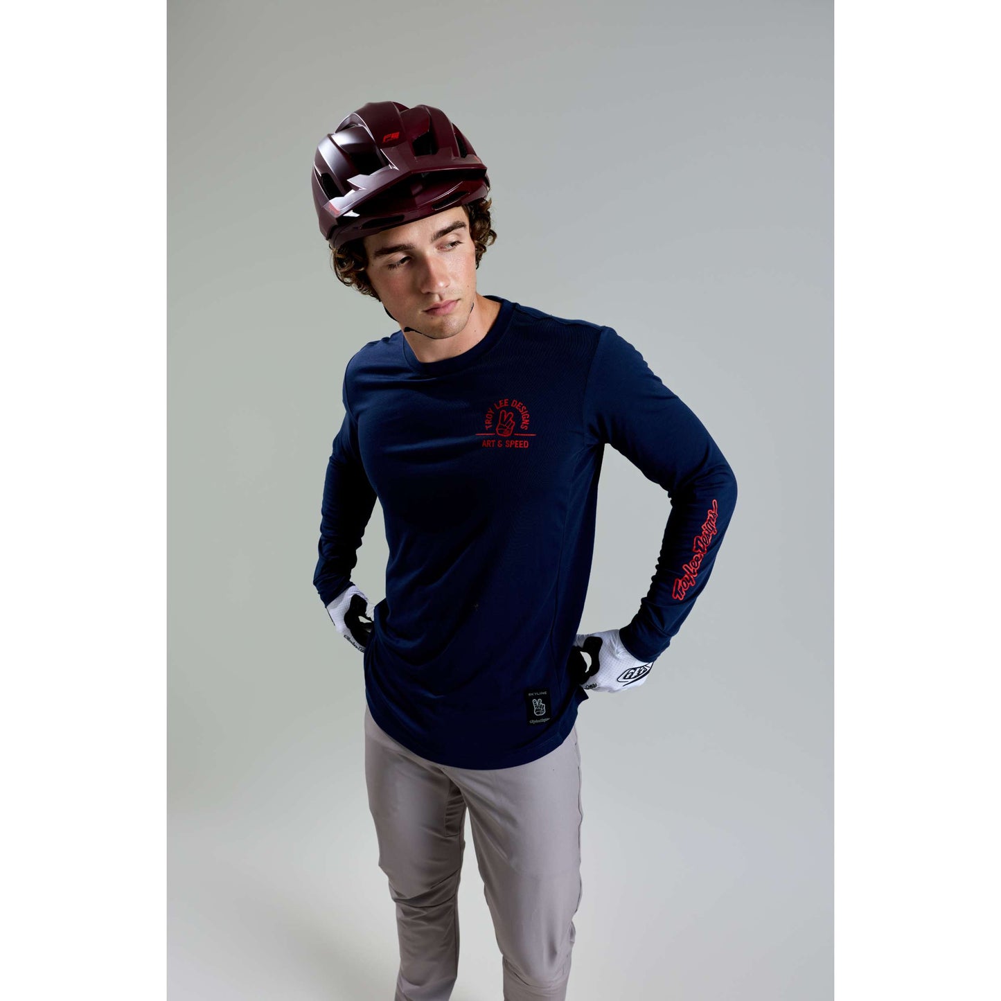 SKYLINE LONG SLEEVE RIDE TEE LOCALS MIDNIGHT