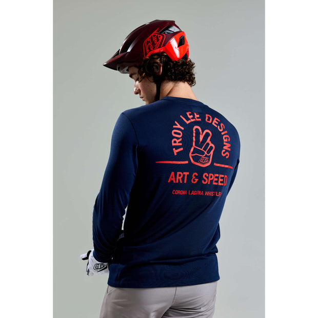 SKYLINE LONG SLEEVE RIDE TEE LOCALS MIDNIGHT